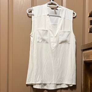Sleeveless Cream Top
